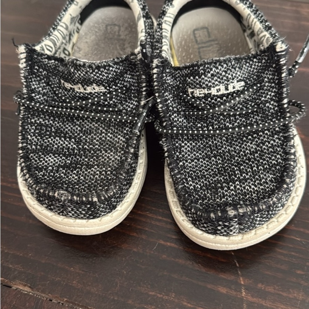 Hey Dude Toddler Shoes- black and grey